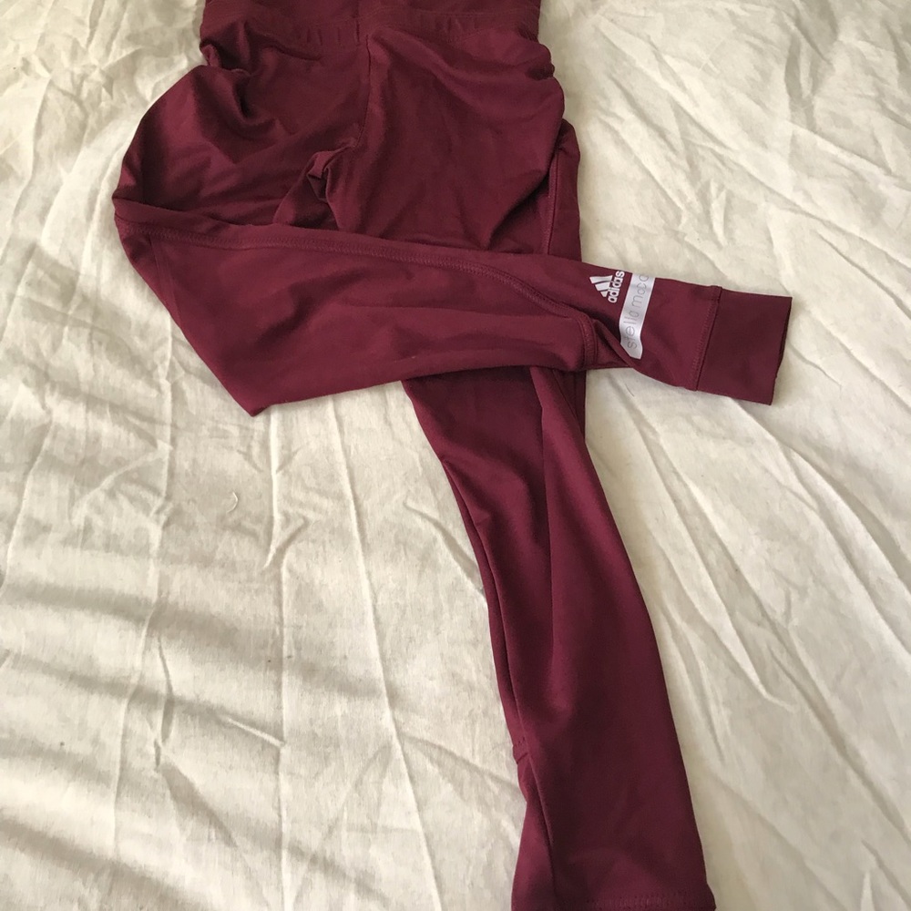 Adidas by Stella McCartney maroon leggings